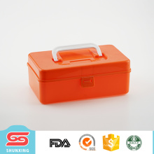 высококачественного пластика многофункциональный коробка портативный чехол для макияжа путешествия с ручкой